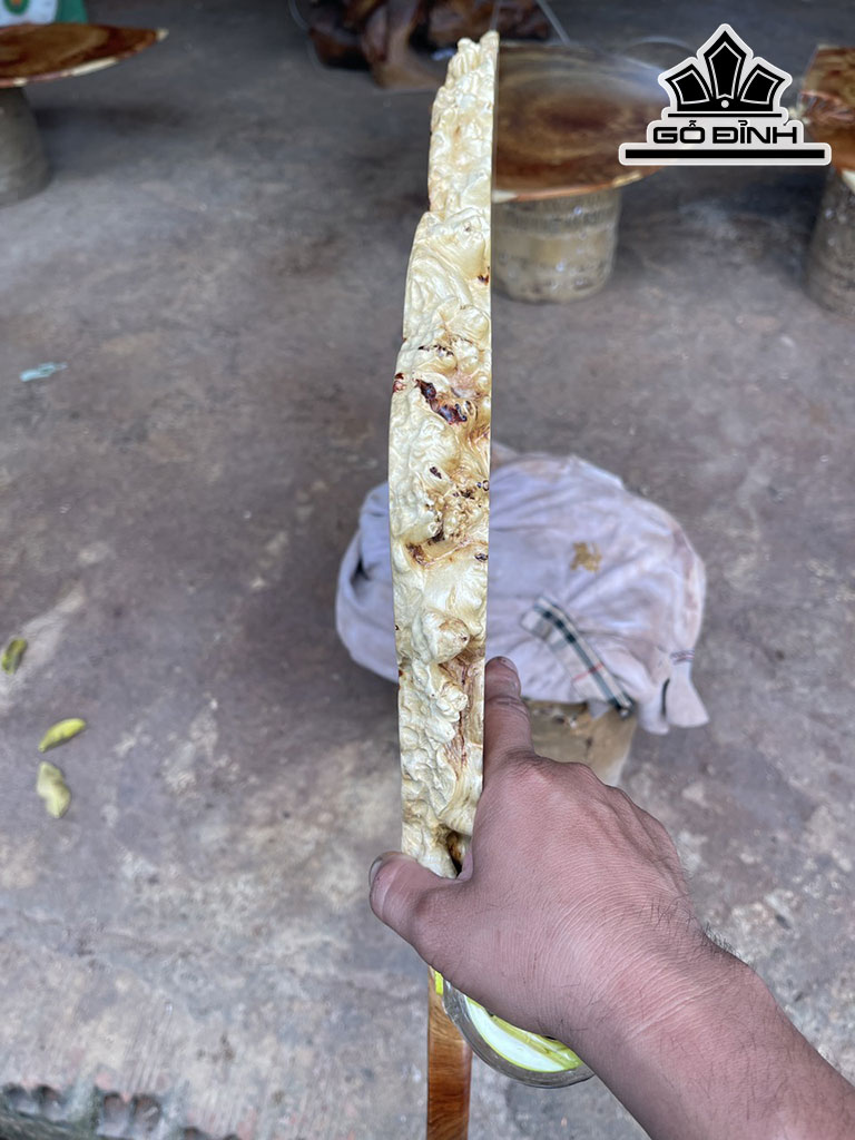 Khay Trà Gỗ Nu Hương Ngang 50 Dài 75 Sâu 3 (cm)