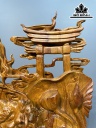 Tượng Cá Chép Hóa Rồng Vượt Vũ Môn Hương Cao 90 Ngang 40 Sâu 25 (cm)