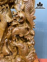 Tượng Cá Chép Hóa Rồng Vượt Vũ Môn Hương Cao 90 Ngang 40 Sâu 25 (cm)