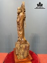 Tượng Đạt Ma Sư Tổ Gỗ Hương Cao 67 Ngang 27 Sâu 18 (cm)