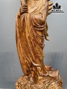 Tượng Đạt Ma Sư Tổ Gỗ Hương Cao 67 Ngang 27 Sâu 18 (cm)