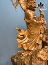 Tượng Đạt Ma Sư Tổ Gỗ Hương Cao 123 Ngang 45 Sâu 46 (cm)