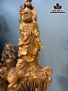 Tượng Đạt Ma Sư Tổ Gỗ Hương Cao 123 Ngang 45 Sâu 46 (cm)