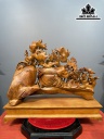 Tượng Phật Di Lặc Ngũ Phúc Gỗ Hương Cao 62 Ngang 95 Sâu 30 (cm)