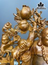 Tượng Phật Di Lặc Ngũ Phúc Gỗ Hương Cao 62 Ngang 95 Sâu 30 (cm)