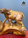 Tượng Trâu Gỗ Hương Cao 42 Ngang 54 Sâu 28 (cm)