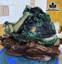 Tác Phẩm Đá Malachite Cao 22 Ngang 25 (cm)4,2kg