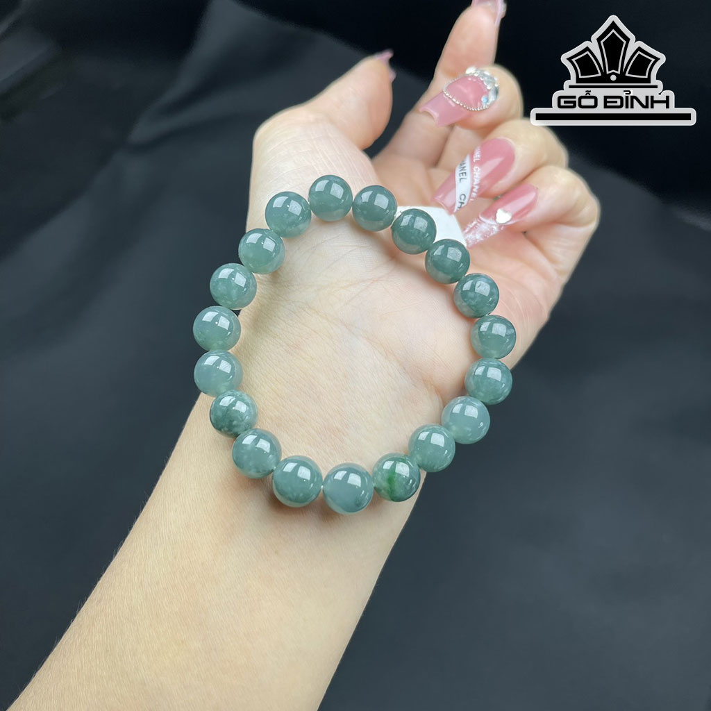 Chuỗi Đá Ngọc Lam (Turquoise) Đường Kính Hạt 9,8 (mm)