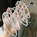 Chuỗi Đá Bạch Ngọc Đường Kính Hạt 5 (mm)