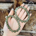 Vòng Tay Đá Thạch Anh Tóc Xanh Đường Kính Hạt 10,7 (mm)