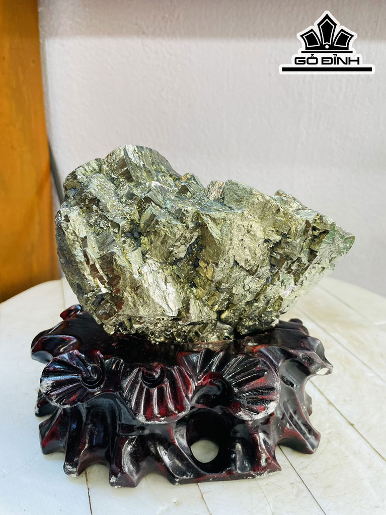 Tinh Thể Đá Pyrite Cao 16 Ngang 15 (cm) 2,7kg