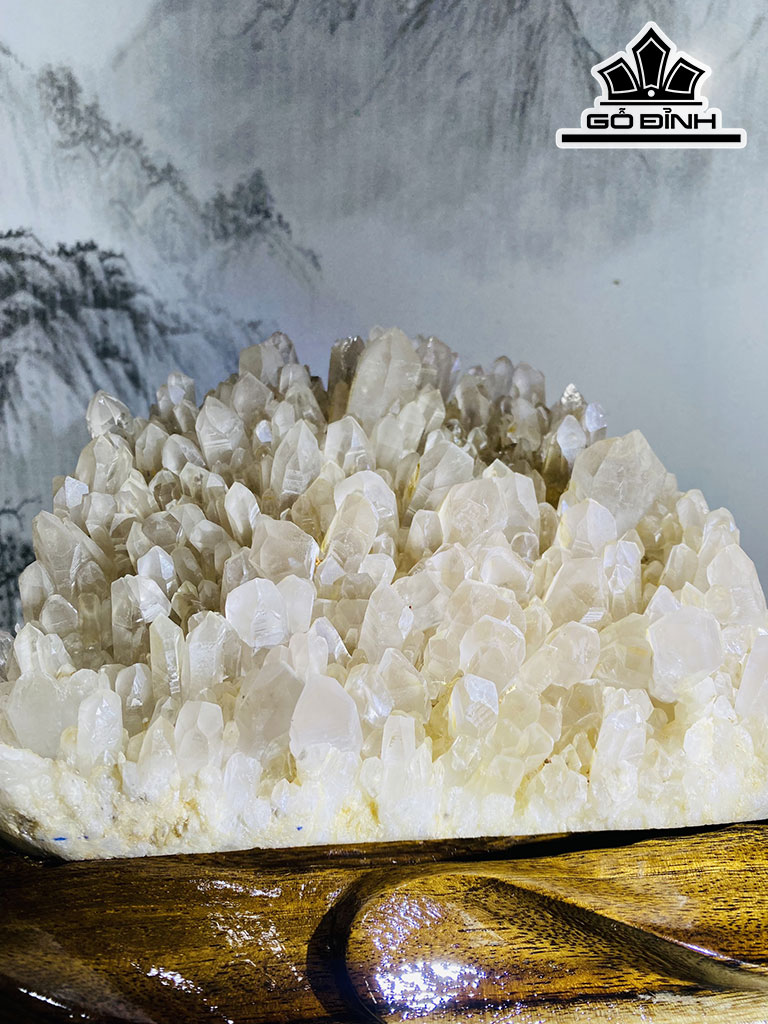 Tinh Thể Đá Thạch Anh Trắng Cao 20 Ngang 25 (cm) 6,6kg