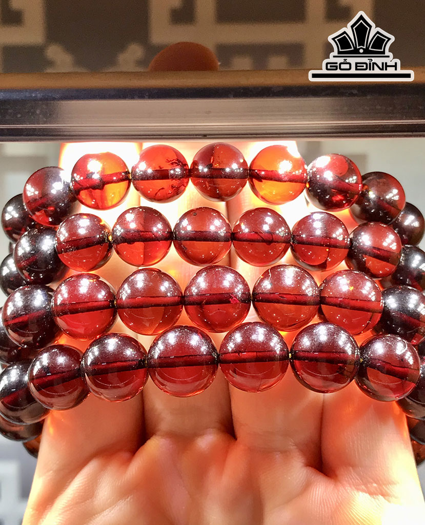 Vòng Tay Đá Hổ Phách Đường Kính Hạt 11,6 (mm)