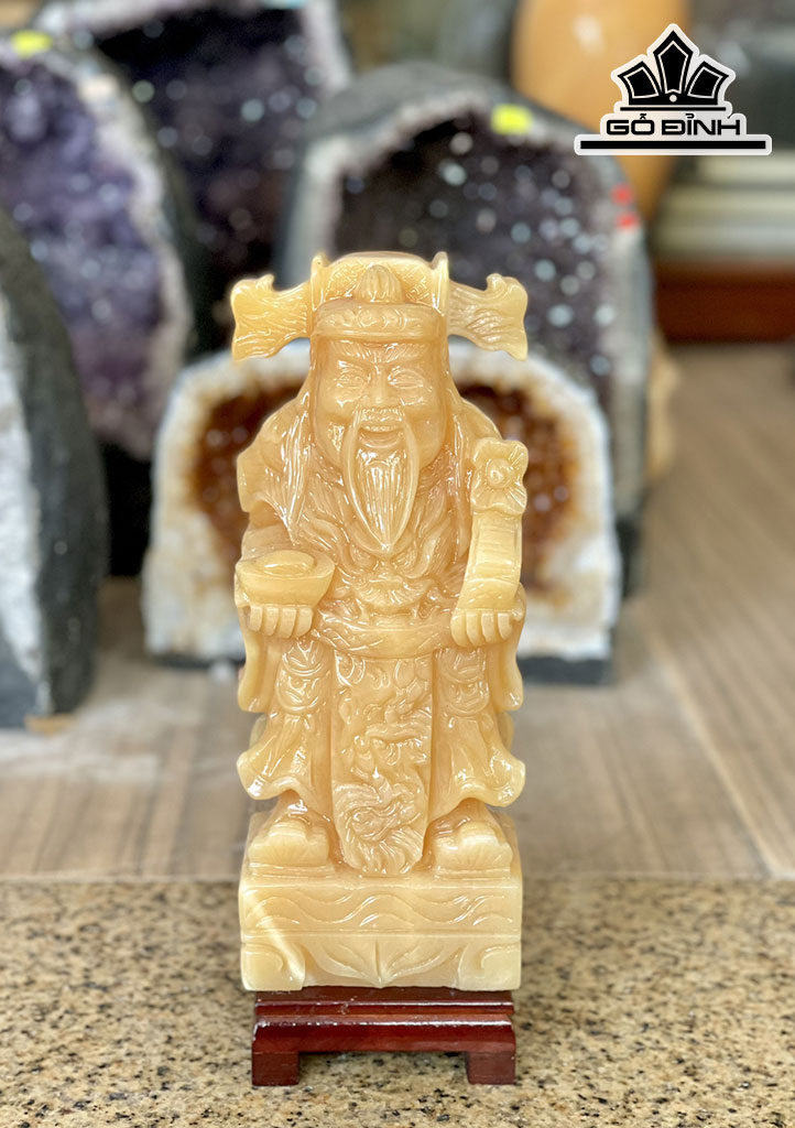 Bộ Tam Đa Phúc Lộc Thọ Đá Ngọc Hoàng Long Cao 30 (cm)