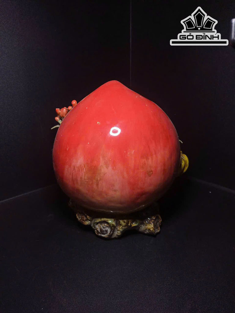 Đào Tiên Trường Thọ Gốm Phật Sơn Cao 25 Ngang 30 Sâu 29 (cm)