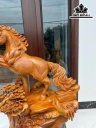 Tượng Ngựa ( Nhất Mã Phi Thiên) Gỗ Hương Cao 77 Ngang 66 Sâu 38 (cm)