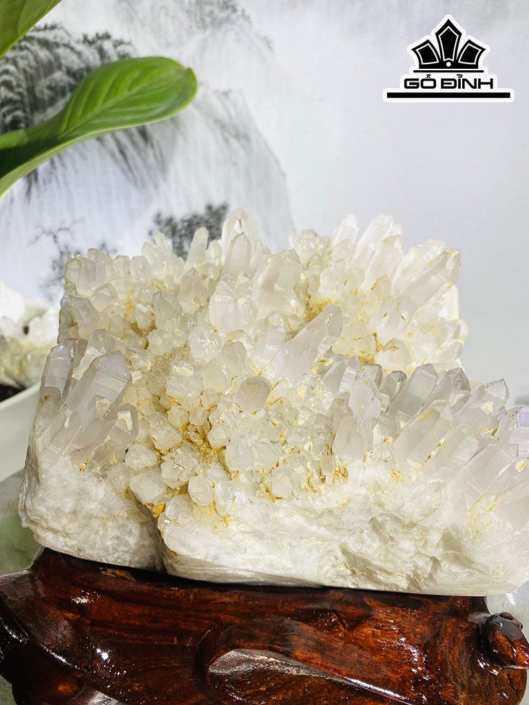 Tinh Thể Đá Thạch Anh Trắng Cao 18 Ngang 20 (cm) 5kg