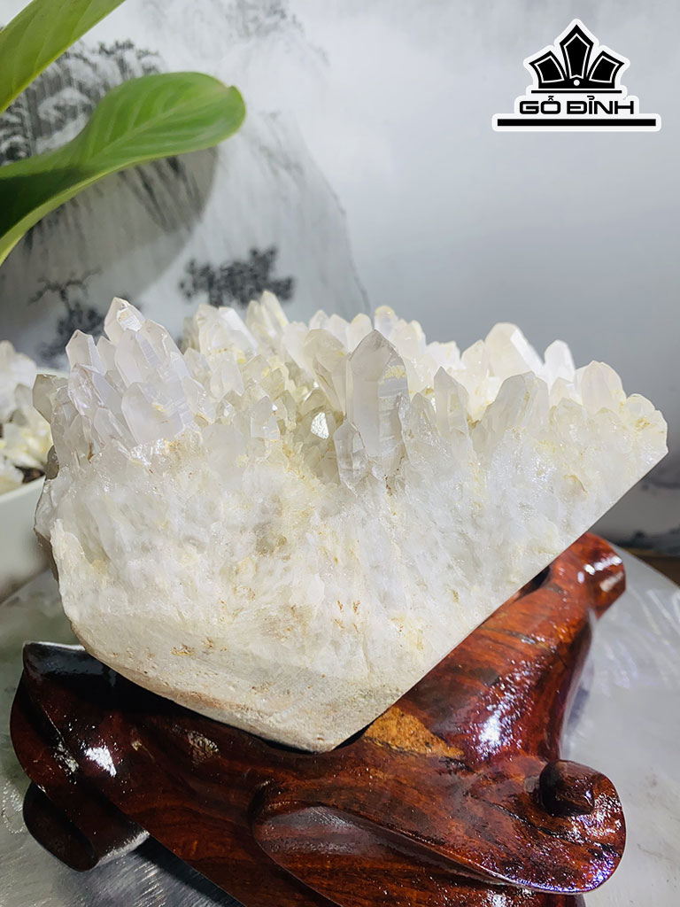 Tinh Thể Đá Thạch Anh Trắng Cao 18 Ngang 20 (cm) 5kg
