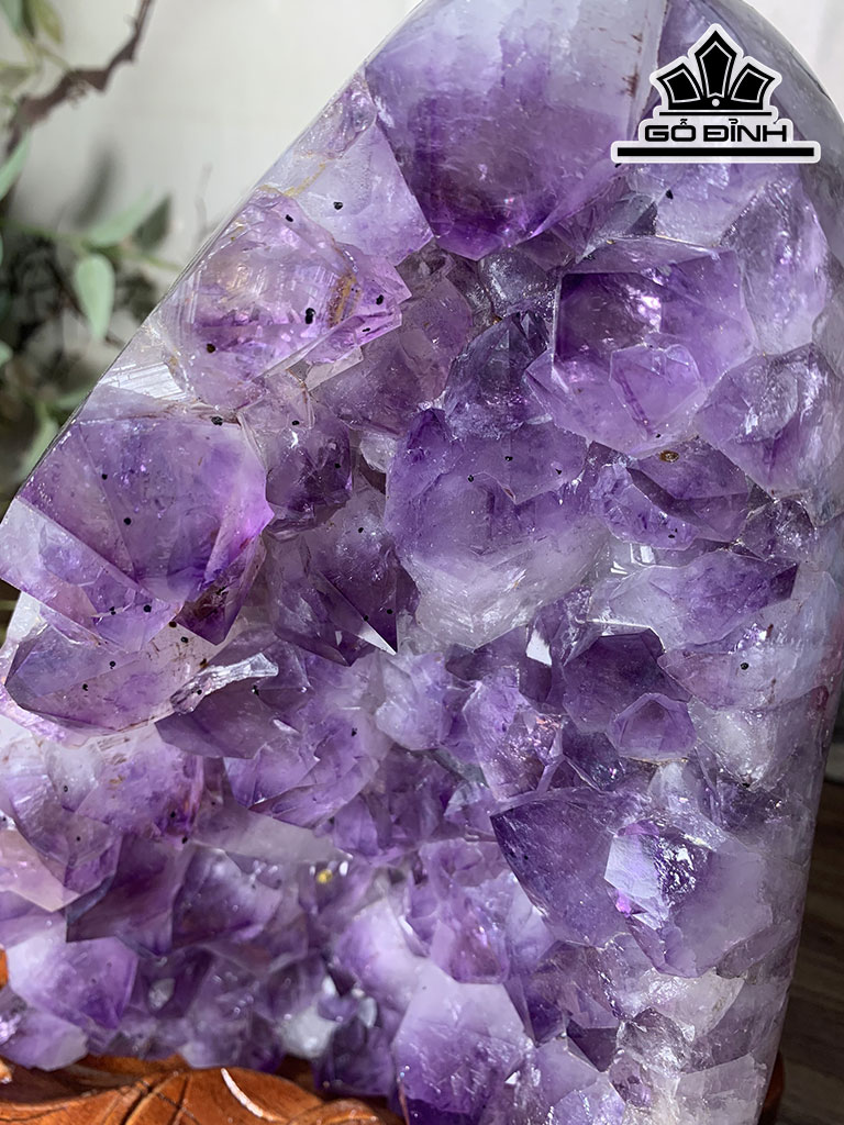 Tinh Thể Đá Thạch Anh Tím Cao 28 Ngang 24 Sâu 28 (cm) 5,1kg