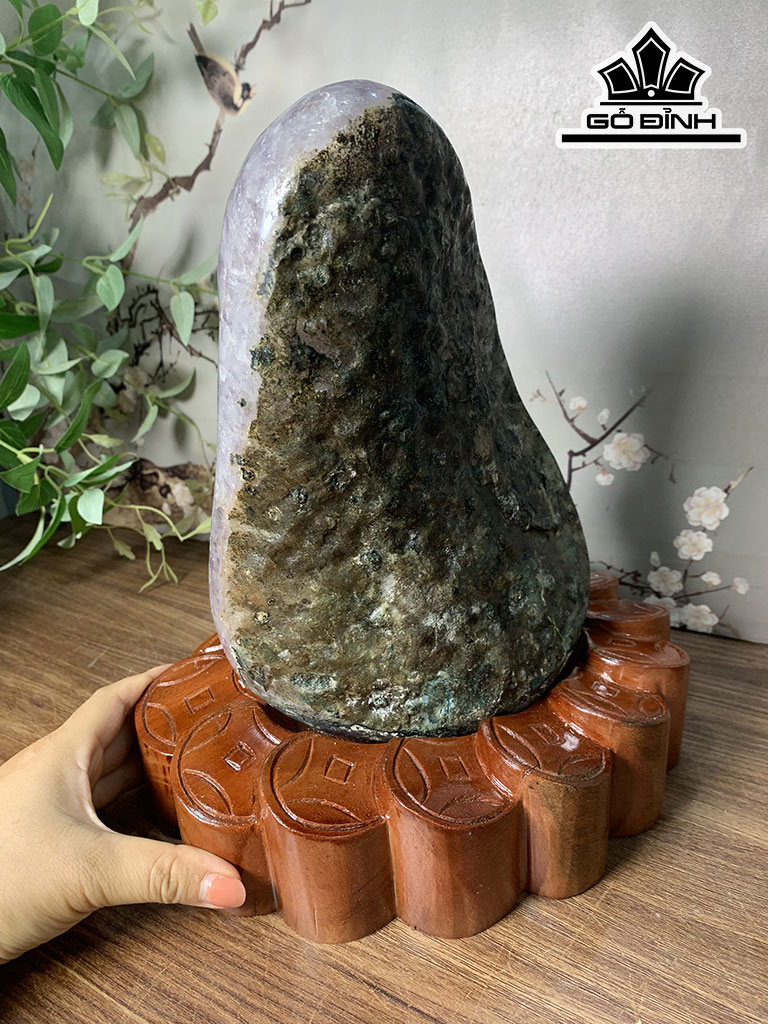 Tinh Thể Đá Thạch Anh Tím Cao 28 Ngang 24 Sâu 28 (cm) 5,1kg