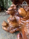 Tượng Gia Đình Gà Gỗ Hương Cao 76 Ngang 75 Sâu 46 (cm)