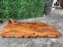 Khay Trà Cá Chép Gỗ Hương Dài 100 Ngang 52 Sâu (5-14) cm