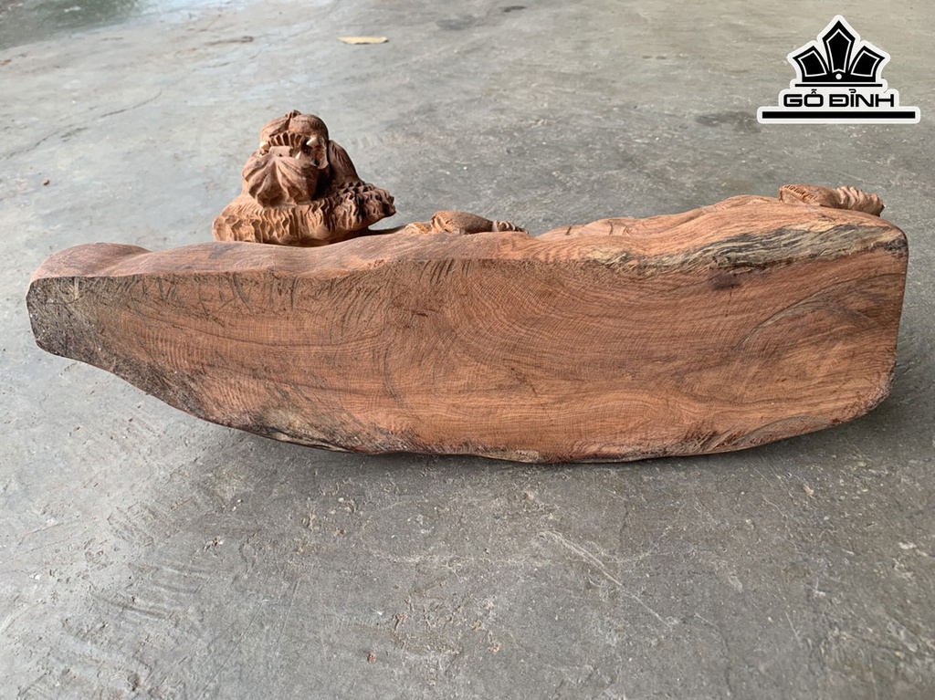 Tượng Hổ Phong Thủy Gỗ Hương Cao 22 Ngang 51 Sâu 20 (cm)