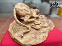 Tượng Báo Săn Mồi Gỗ Nu Ngọc Am Cao 17 Ngang 42 Sâu 25 (cm)