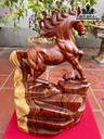 Tượng Ngựa Phong Thủy (Nhất Mã Phi Thiên) Gỗ Cẩm Cao 43 Ngang 29 Sâu 25 (cm)