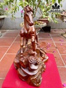 Tượng Ngựa Phong Thủy (Nhất Mã Phi Thiên) Gỗ Cẩm Cao 43 Ngang 29 Sâu 25 (cm)