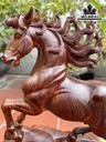 Tượng Ngựa Phong Thủy (Nhất Mã Phi Thiên) Gỗ Cẩm Cao 43 Ngang 29 Sâu 25 (cm)