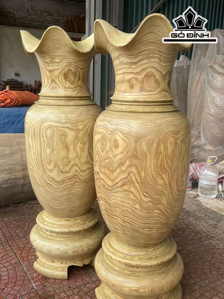 Lục Bình Gỗ Cẩm Vàng Cao 160 Đường Kính 54 (cm)