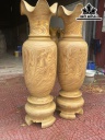 Lục Bình Gỗ Cẩm Vàng Cao 170 Đường Kính 48,5 (cm)