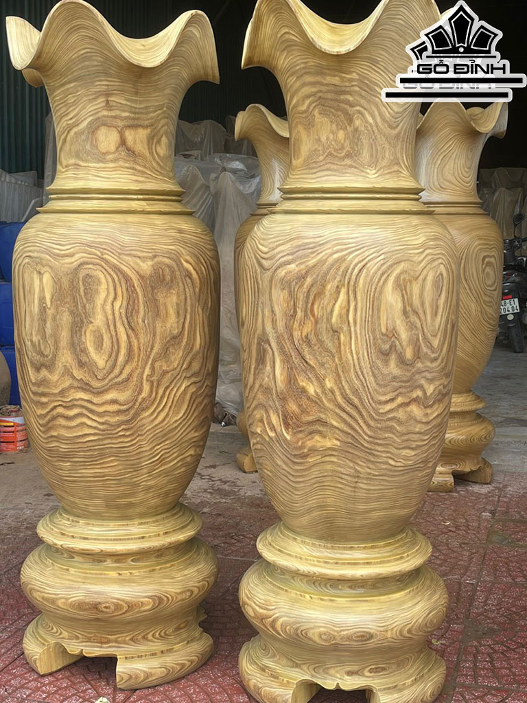 Lục Bình Gỗ Cẩm Vàng Cao 180 Đường Kính 57,5 (cm)