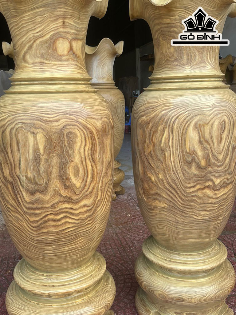 Lục Bình Gỗ Cẩm Vàng Cao 180 Đường Kính 57,5 (cm)