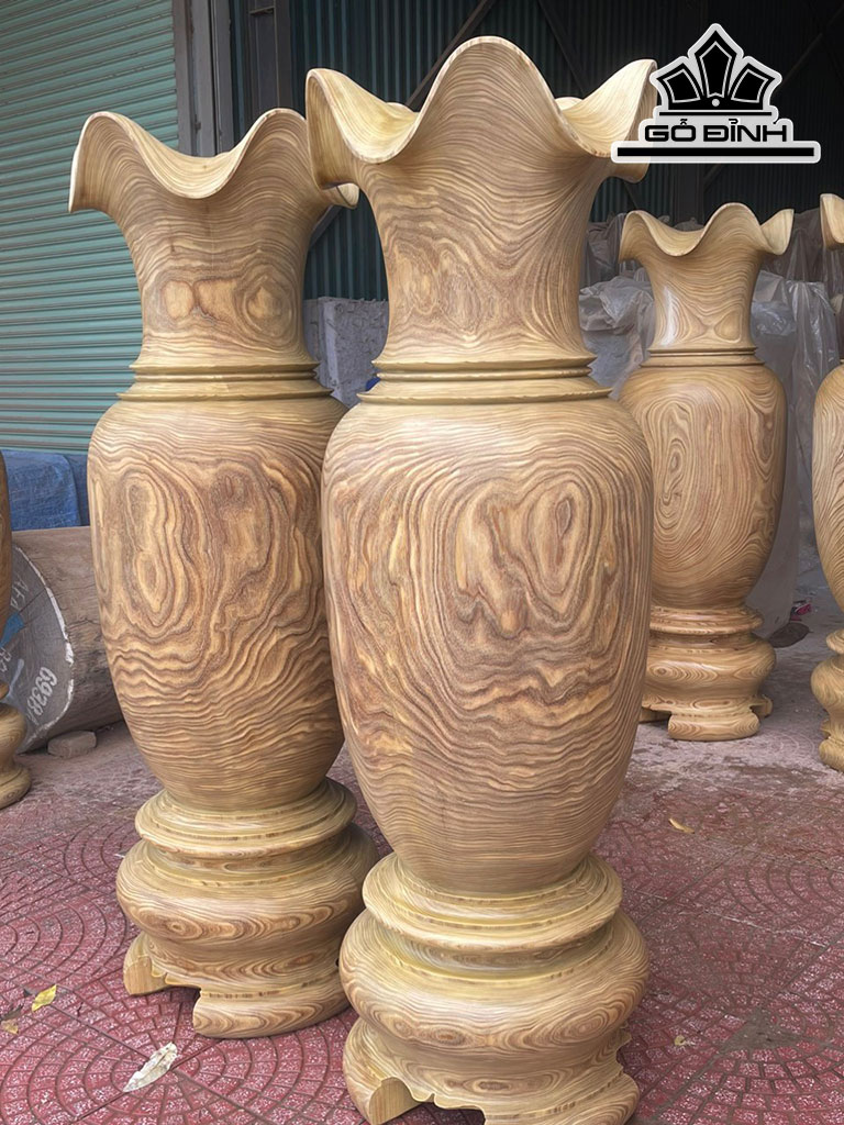 Lục Bình Gỗ Cẩm Vàng Cao 180 Đường Kính 57,5 (cm)