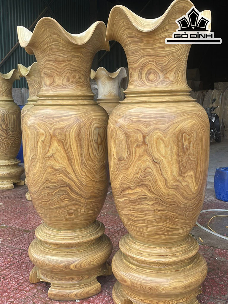 Lục Bình Gỗ Cẩm Vàng Cao 180 Đường Kính 60 (cm)