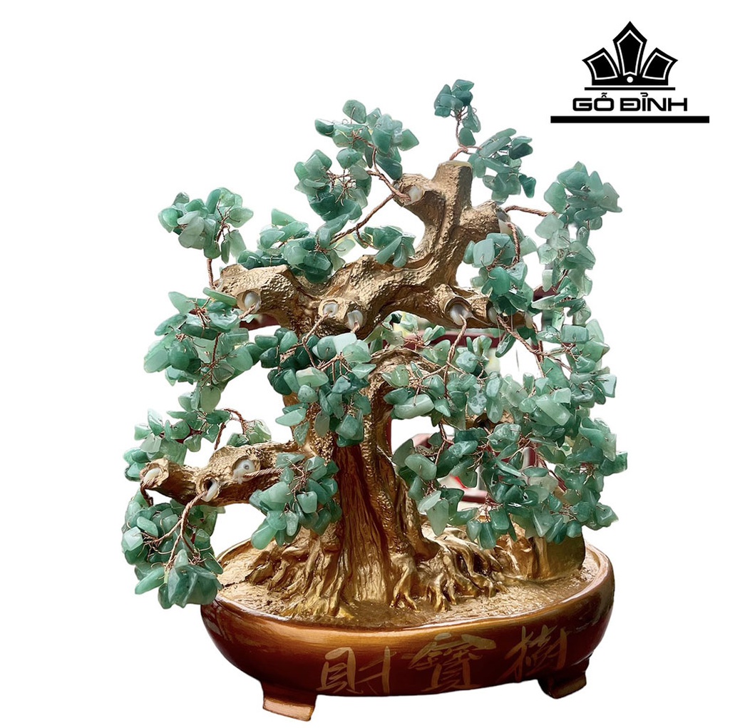 Cây Tài Lộc Đá Thạch Anh Cao 38 (cm)