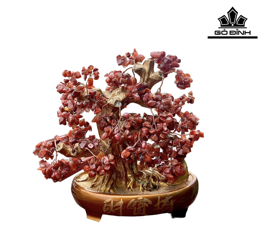 Cây Tài Lộc Đá Thạch Anh Cao 38 (cm)