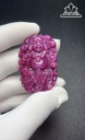 Mặt Di Lặc Đá Ruby 130cts