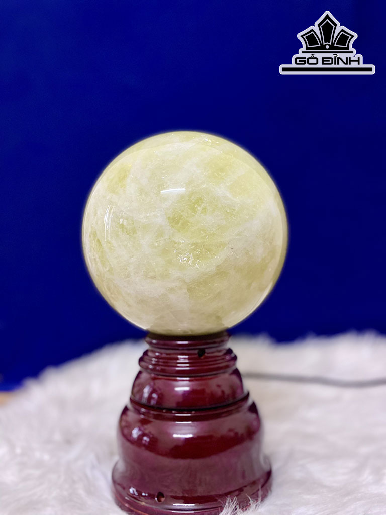 Bi Cầu Đá Thạch Anh Vàng 6,36kg