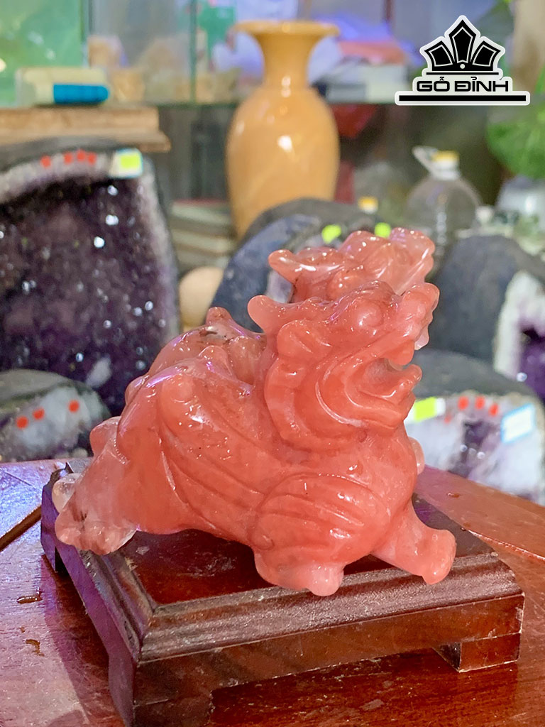 Cặp Tỳ Hưu Đá Lửa Cao 10 (cm)