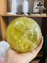 Bi Cầu Đá Thạch Anh Vàng Đường Kính 11 (cm) 2,2kg