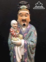 Bộ Tam Đa Gốm Tàu Men Gấm Cao 66 (cm)