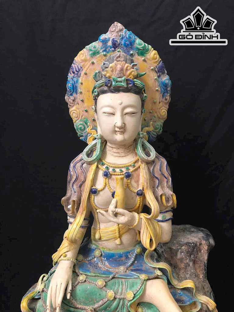 Tượng Phật Bà Gốm Tàu Cao 62 (cm)