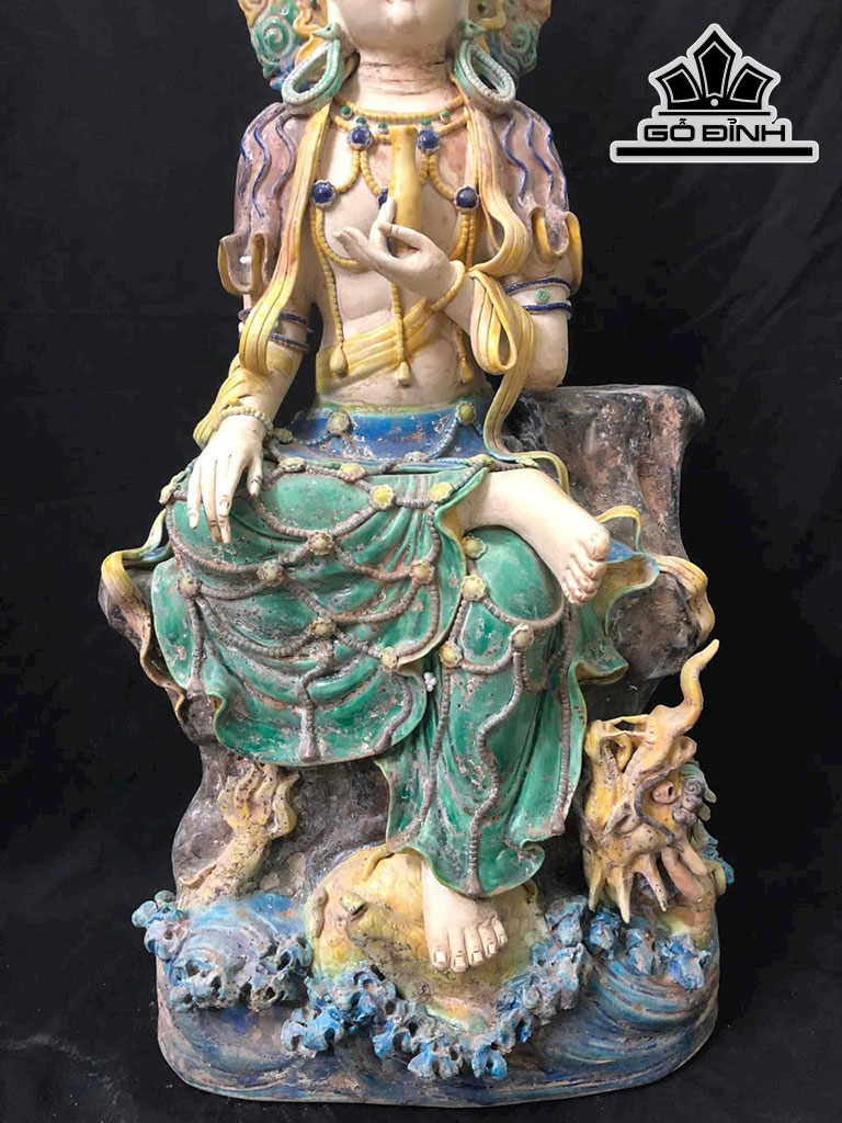 Tượng Phật Bà Gốm Tàu Cao 62 (cm)
