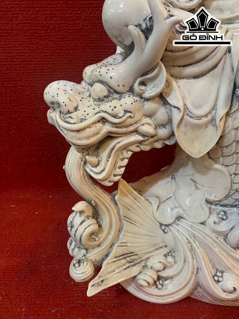 Tượng Quan Âm Gốm Tàu Cao 59 Ngang 36 (cm)