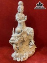 Tượng Quan Âm Gốm Tàu Cao 59 Ngang 36 (cm)