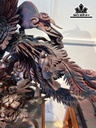 Tượng Ngũ Điểu Chầu Hoàng Gỗ Trắc Cao 87 Ngang 78 Sâu 47 (cm)
