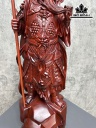 Tượng Quan Công Gỗ Tử Đàn Cao 105 (cả đao) Ngang 25 Sâu 23 (cm)